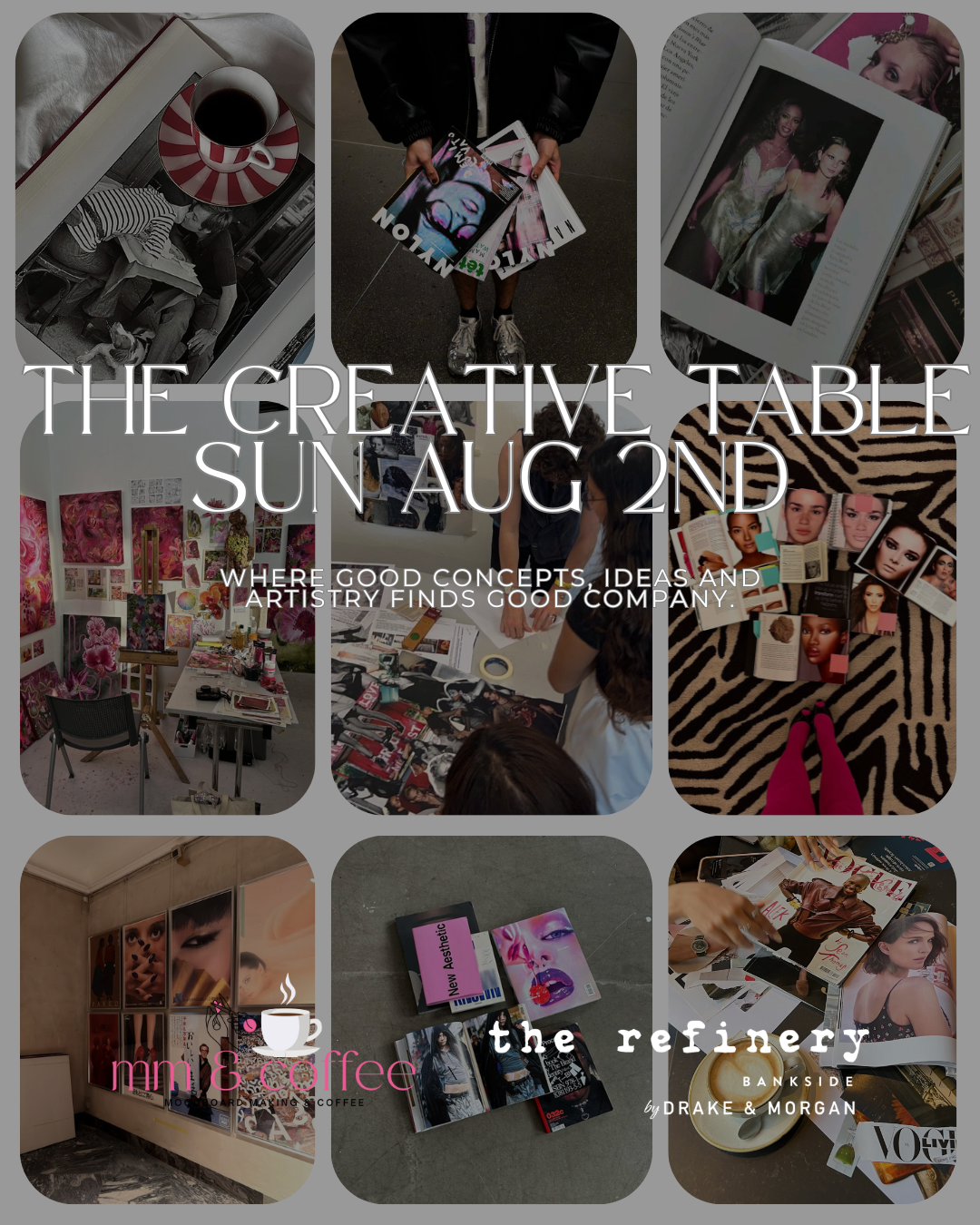 SUN AUG 2ND - THE CREATIVE TABLE